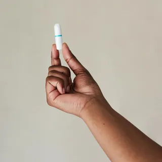 Tampon for the period at the camping