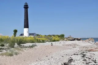 Ein Leuchtturm auf Saaremaa. 