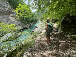 Der Fluss Soca in Slowenien